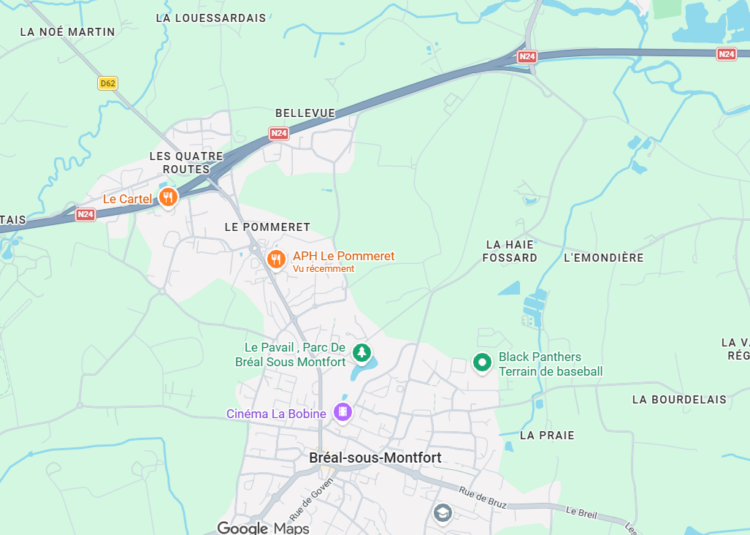 localisation, carte, APH le Pommeret