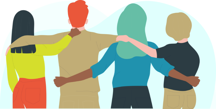 illustration soutien, accompagnement